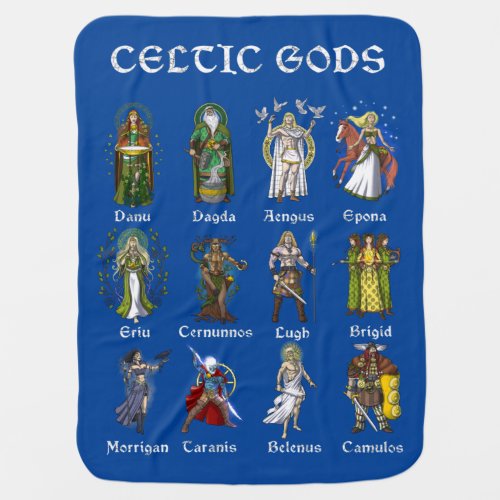 Nordic Celtic Mythology Gods Baby Blanket