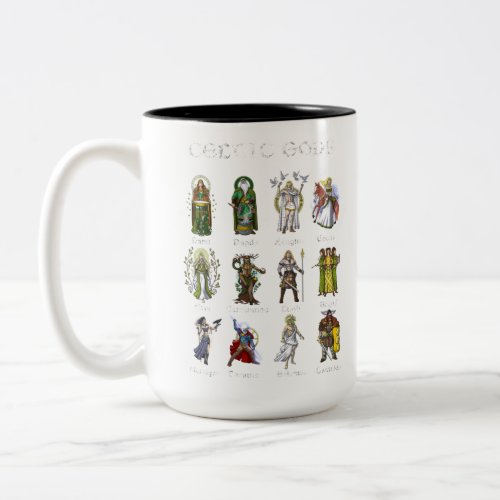 Nordic Celtic Mythology Gods Two_Tone Coffee Mug
