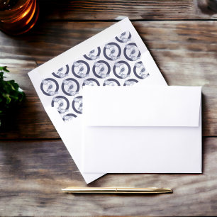 Nordic Christmas Blue Birds Envelope Liner