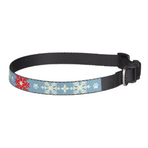 Nordic Christmas Cat Collar – Festive Knit Snow