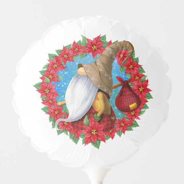 Nordic Christmas Gnome Balloon (Front)