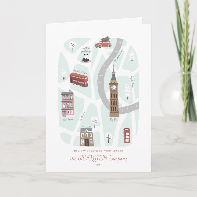 Nordic Christmas Holiday in London Village Card (Front)