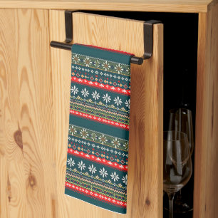 Nordic christmas pattern kitchen towel