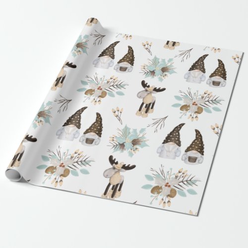 Nordic Christmas Pattern Wrapping Paper