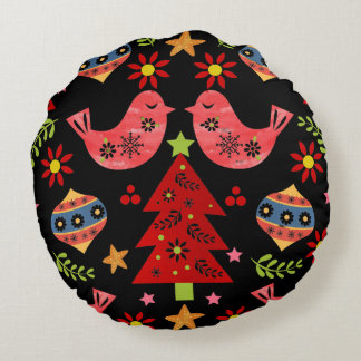 Nordic Christmas Round Pillow