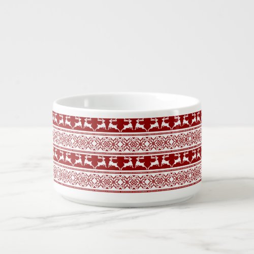 Nordic Christmas Scandinavian Reindeer Bowl