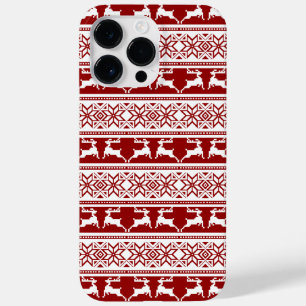 Nordic Christmas Scandinavian Reindeer Case-Mate iPhone 14 Pro Max Case