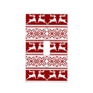 Nordic Christmas Scandinavian Reindeer Light Switch Cover