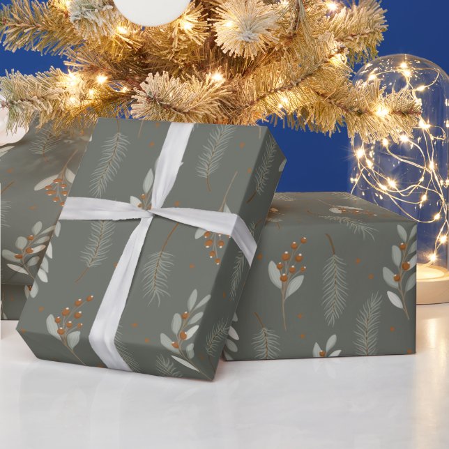 Nordic Christmas Scandinavian Woodland Wrapping Paper (Holidays)