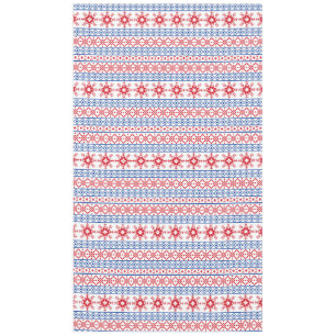 Nordic Christmas Snowflake Borders Tablecloth