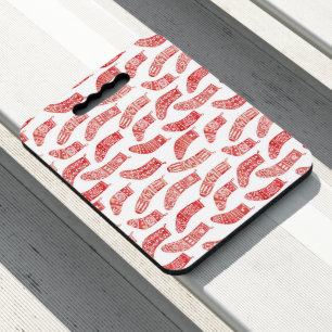 Nordic Christmas Stockings Seat Cushion
