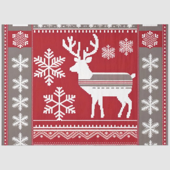 nordic christmas tissue paper (Front)