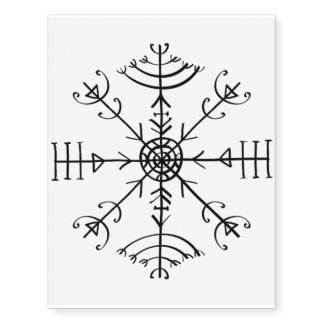Nordic Compass Temporary Tattoos