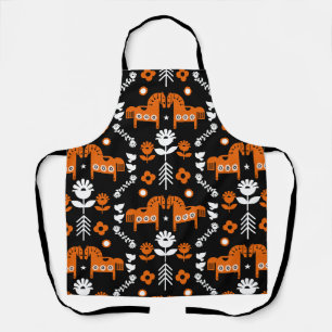 Nordic Data Horse Home Decor Apron