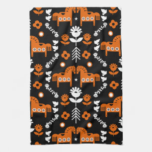 Nordic Data Horse Home Decor Kitchen Towel