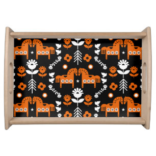 Nordic Data Horse Home Decor Serving Tray