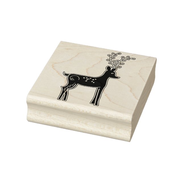 nordic deer art stamp (Stamp)