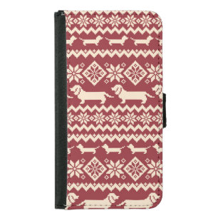 Nordic Dog: Quirky Illustration Pattern. Samsung Galaxy S5 Wallet Case