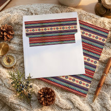 Nordic Fair Isle Christmas Envelope Liner