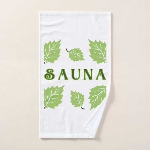 Nordic Finnish Sauna Birch Leaves Towel
