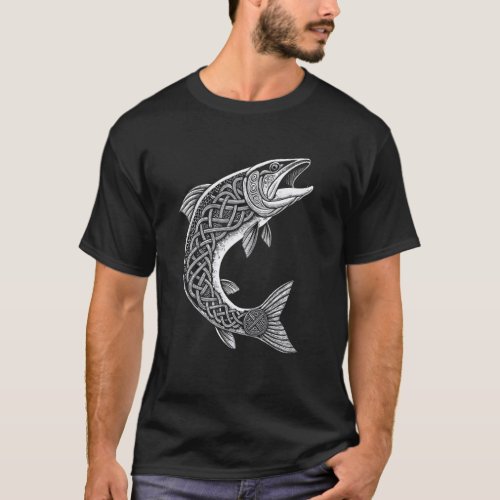 Nordic Fishing Legend u2013 Viking Knotwork Fish &