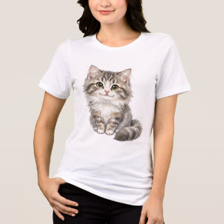 Nordic Fluff Sovereign - Norwegian Forest Cat Tri-Blend Shirt