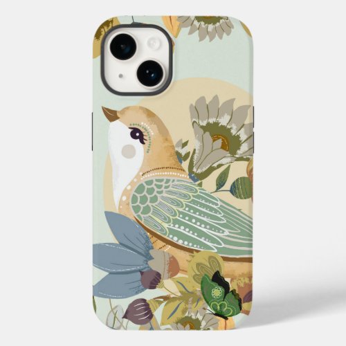 Nordic Folk Art Bird Case_Mate iPhone 14 Case