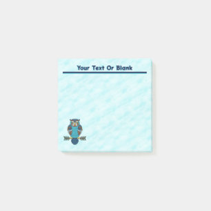 Nordic Folk Art Owl Post-it Notes