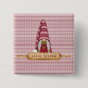 Nordic Gnome   Lefse Tester  Button