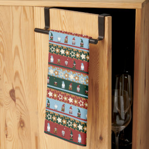 Nordic Gnome Stripes Kitchen Towel
