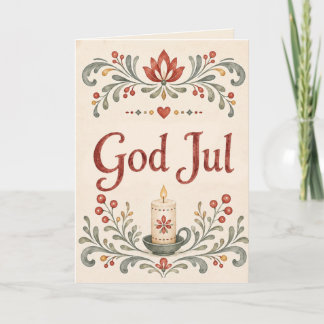 Nordic God Jul | Norwegian Christmas Holiday Card