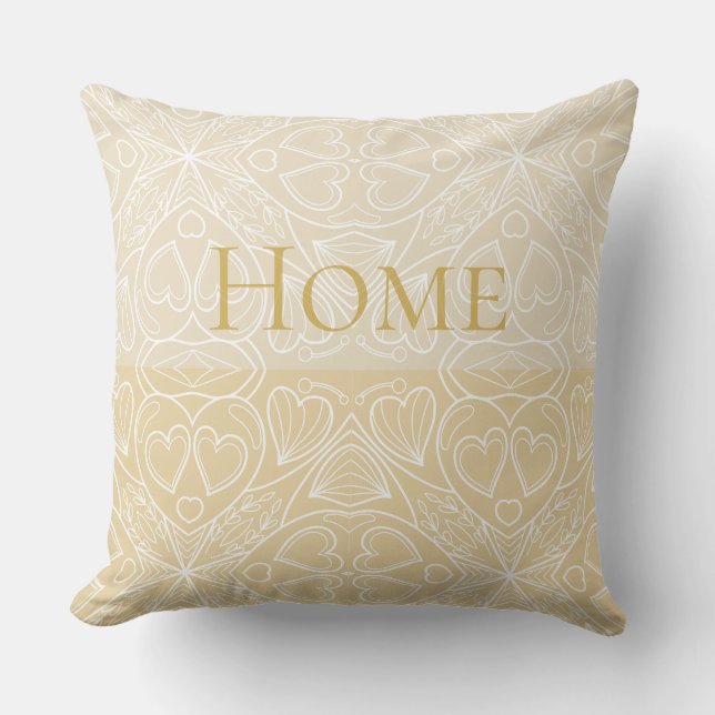 Nordic Home Elegance Throw Pillow (Front)