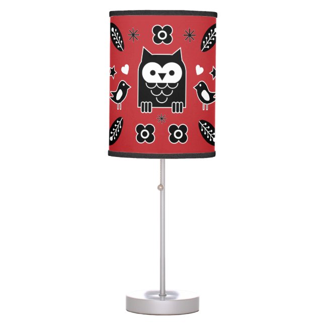 Nordic Horse Folk Art Gifts Table Lamp (Front)