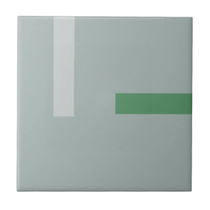 Nordic Kale Green Design Ceramic Tile