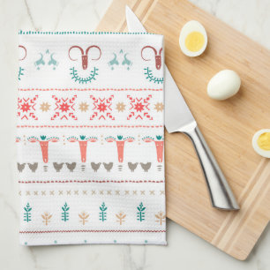 Nordic Light Winter Pattern Kitchen Towel