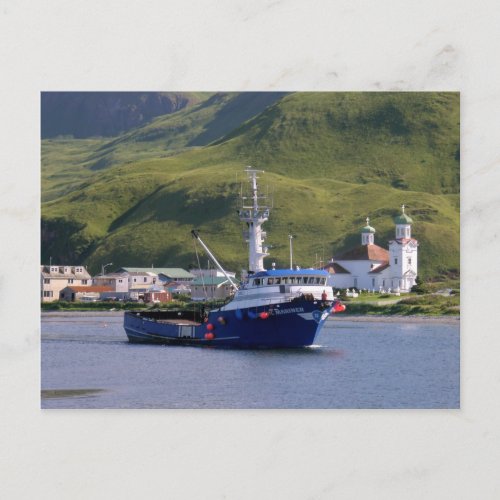 Nordic Mariner Crab Boat in Dutch Harbor AK Postcard