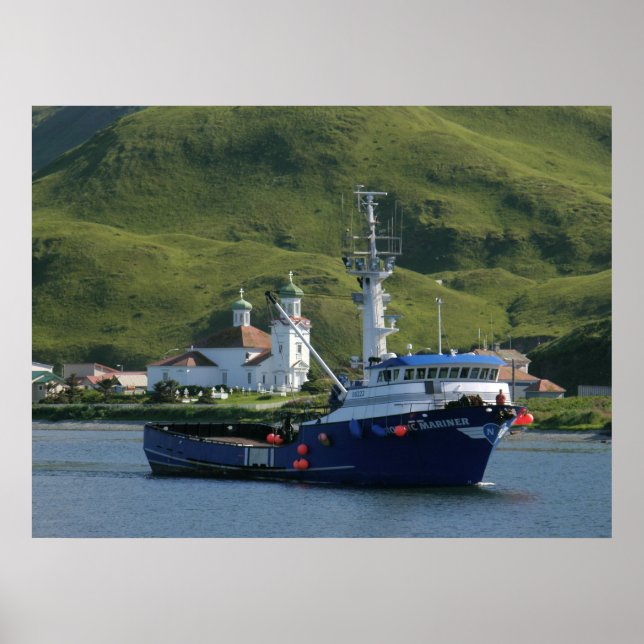Nordic Mariner, Crab Boat in Dutch Harbor, AK Poster (Front)