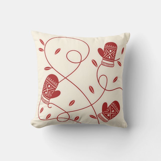 Nordic Mitten Pattern Cushion (Front)