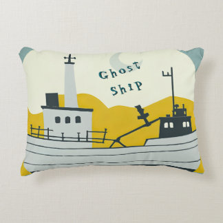 Nordic Moon Boat  Accent Pillow