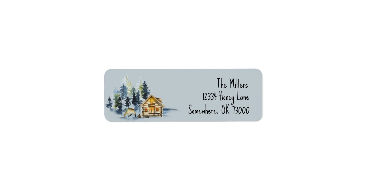 Nordic/Mountain Address Labels Personalized Zazzle