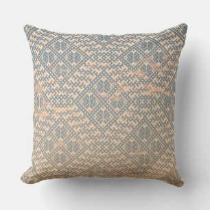 Nordic pastel traditional pattern design throw pillow