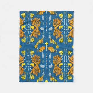 Nordic Reflections - An Ode to Svenskt Tenn Fleece Blanket