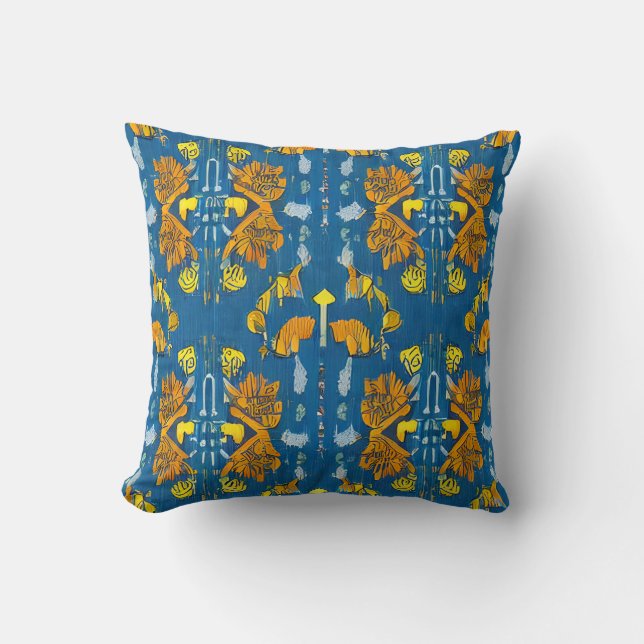 Nordic Reflections - An Ode to Svenskt Tenn Throw Pillow (Front)