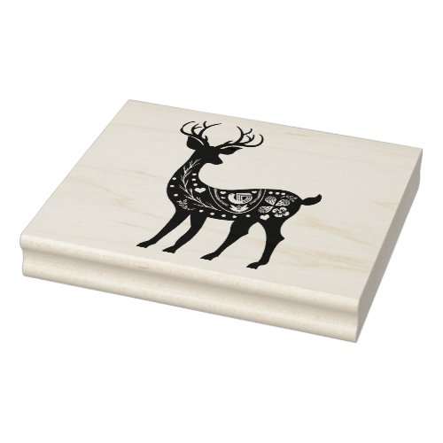 Nordic Reindeer  Rubber Stamp