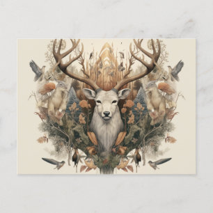 Nordic Retro Pagan Artistic Holiday Card