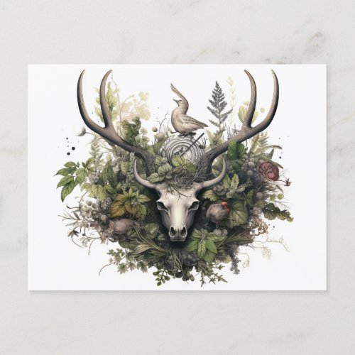 Nordic Retro Pagan Artistic Holiday Card