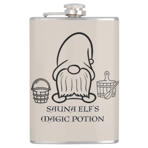 Nordic Saunatonttu_ Sauna Elfs magic potion Flask