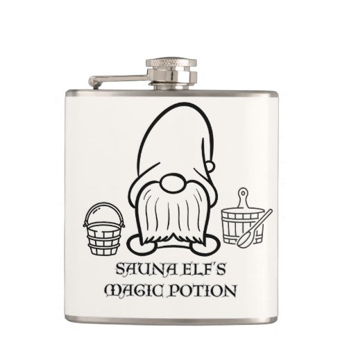 Nordic saunatonttu_Sauna Elfs magic potion Flask