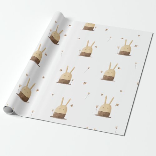Nordic Scandi Boho Bunny Wrapping Paper