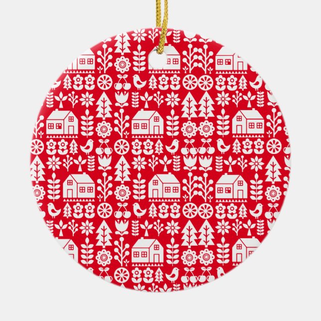 Nordic Scandinavian Christmas Decorations (Front)